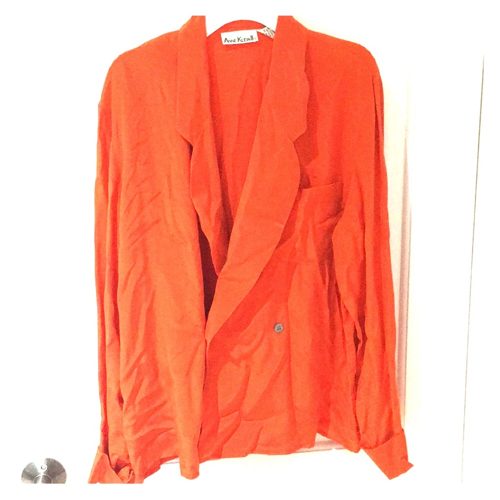 Vintage Anne Klein silk blazer